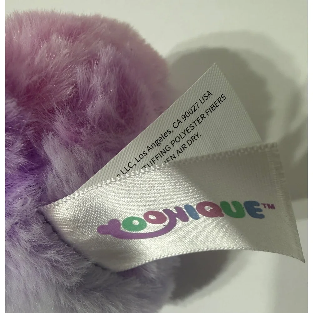 Yoonique PurplePink Ombre Plush Keychain Bear Hooded Character ZF409-4.5TDLI NEW